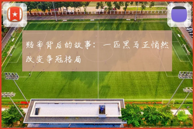 赔率背后的故事：一匹黑马正悄然改变争冠格局