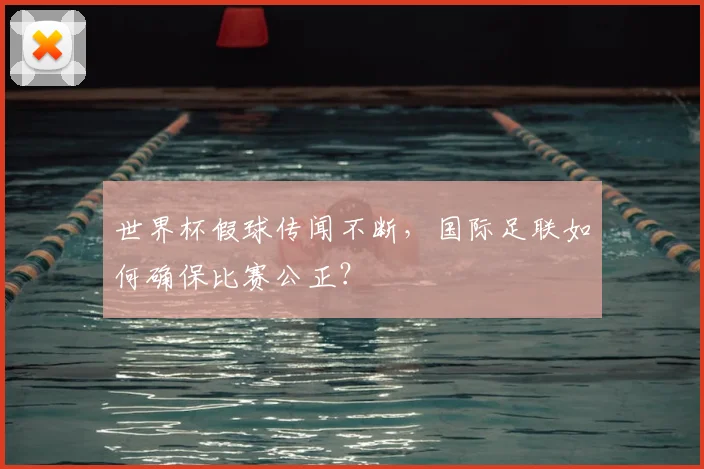 世界杯假球传闻不断，国际足联如何确保比赛公正？